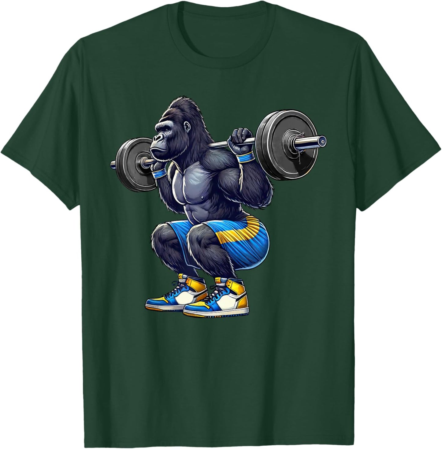 Gorilla Squad Weightlifting Gym Fitness Workout Training T-Shirt - T-Shirt | Forest