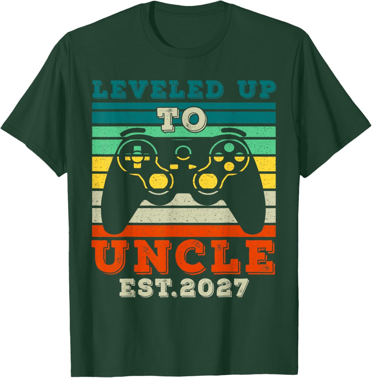 Promoted to Uncle 2027, Leveled up to Uncle T-Shirt - T-Shirt | Forest