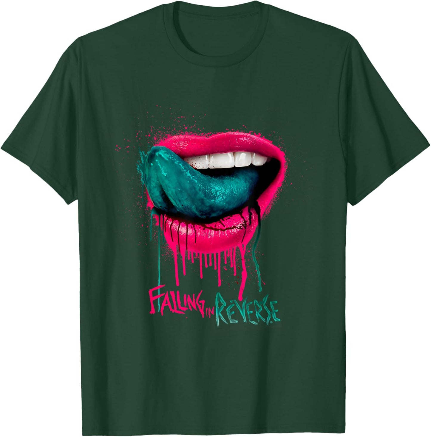 Falling In Reverse - Official Merchandise - Lips T-Shirt - T-Shirt | Forest