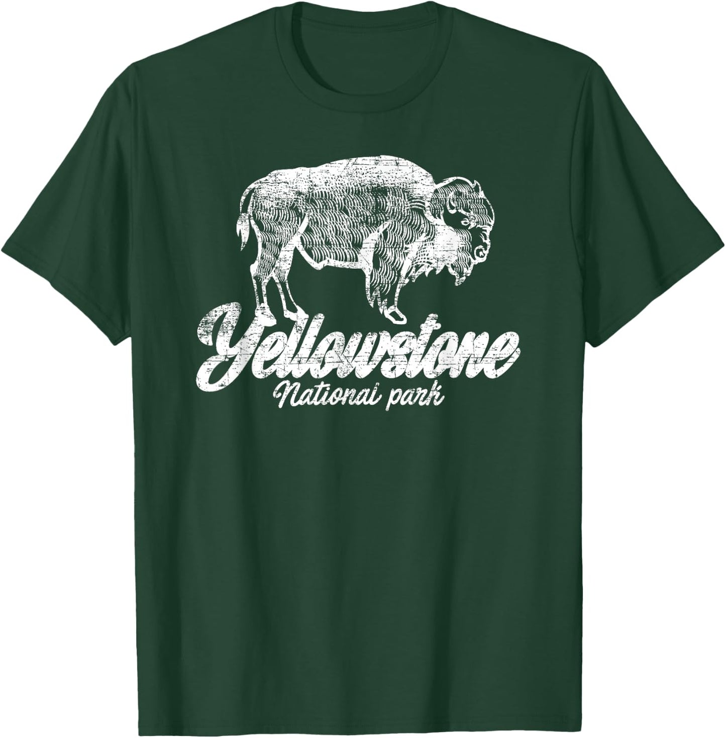 Yellowstone National Park US Bison Buffalo Gift T-Shirt - T-Shirt | Forest