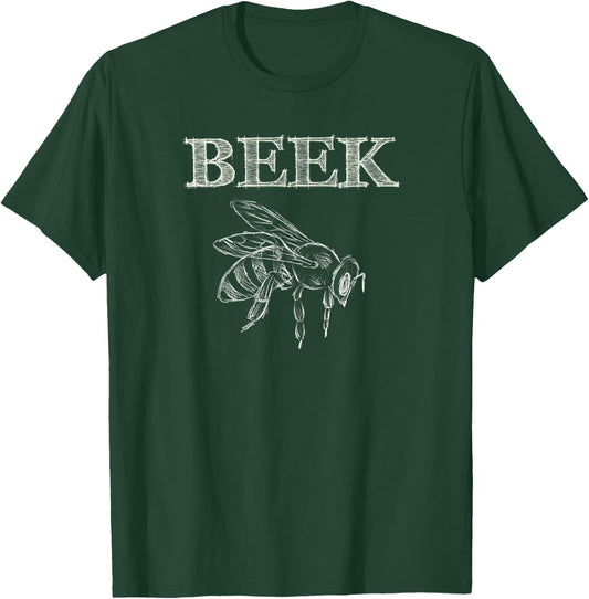 Beekeeper Geek Beek Honeybee Bee Keeper Apiary T-Shirt - T-Shirt | Forest