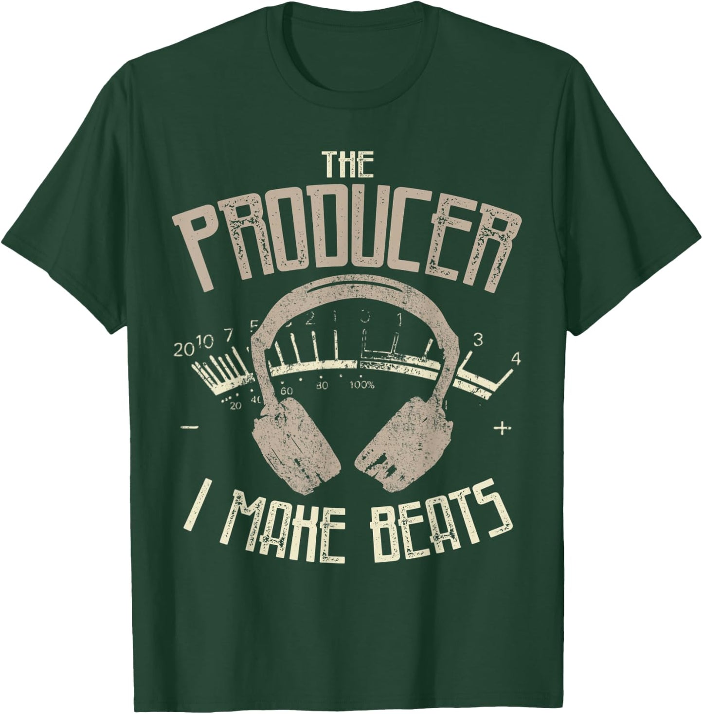 Dj funny Gift - I make beats the Producer T-Shirt - T-Shirt | Forest