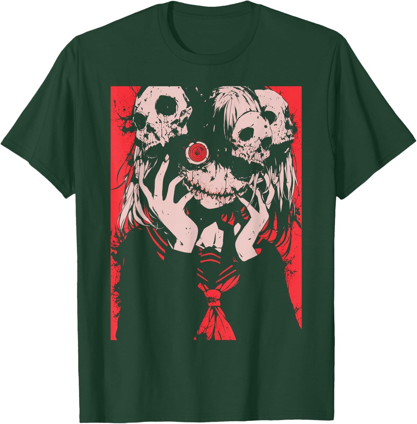 Horror Anime Manga | Japan Japanese Creepy Kawaii Goth T-Shirt - T-Shirt | Forest