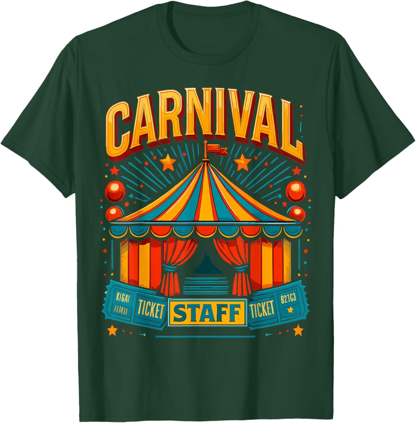Circus Staff Matching Funny Carnival Staff T-Shirt - T-Shirt | Forest