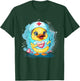 Rubber Duck Nurse Stethoscope Nursing Rubber Duck Lover T-Shirt - T-Shirt | Forest