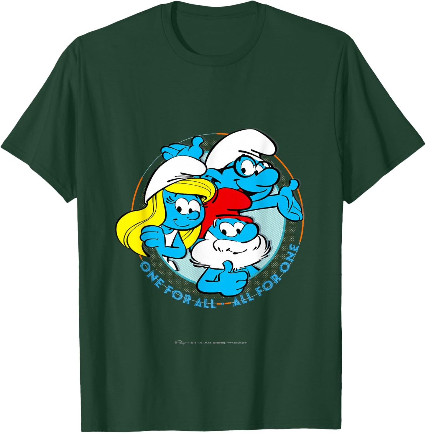 The Smurfs - One for All T-Shirt - T-Shirt | Forest