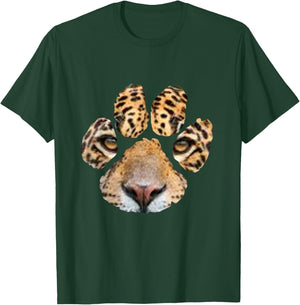 Awesome Jaguar Paw Print - & & Kids T-Shirt - T-Shirt | Forest