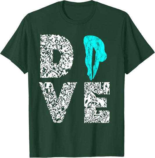 Dive Platform Diving Board Springboard Diving Diver T-Shirt - T-Shirt | Forest