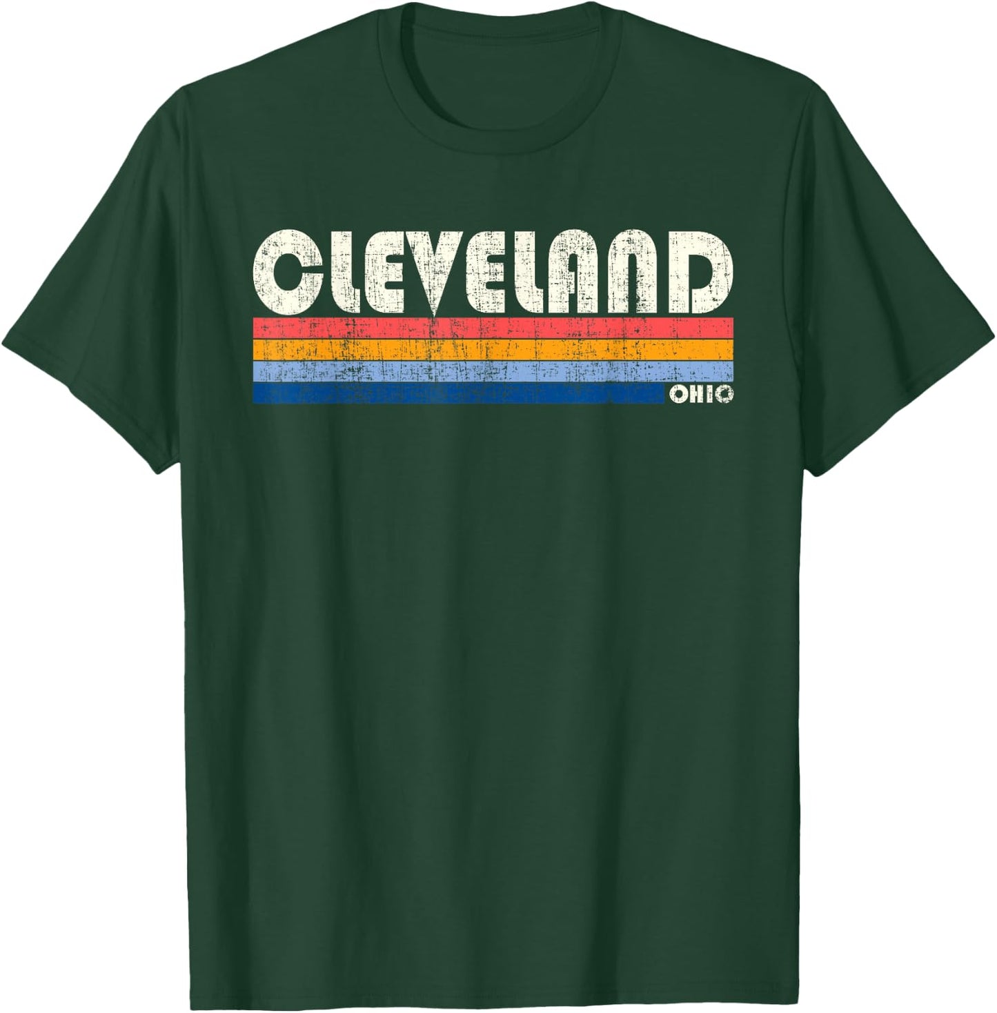 Vintage 70s 80s Style Cleveland, OH T-Shirt - T-Shirt | Forest