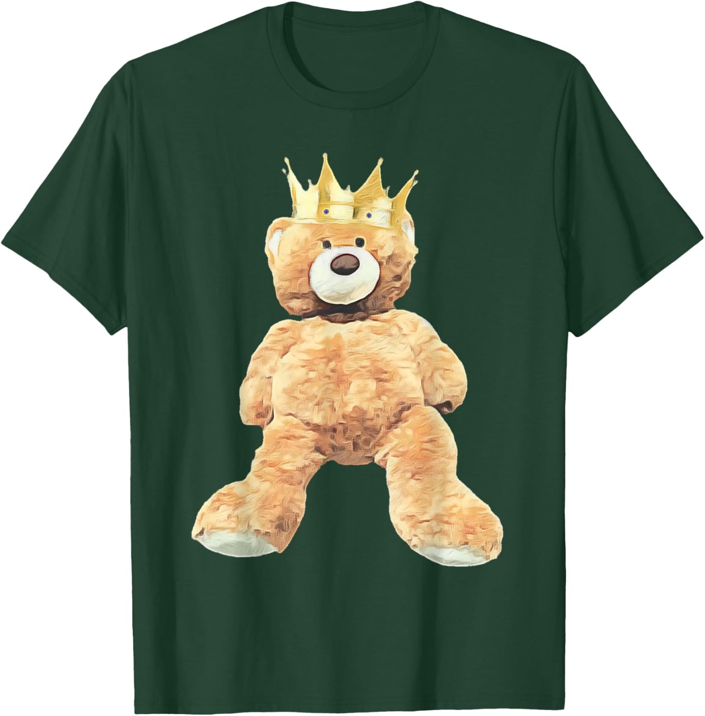 King Crown Teddy Bear T-Shirt - T-Shirt | Forest