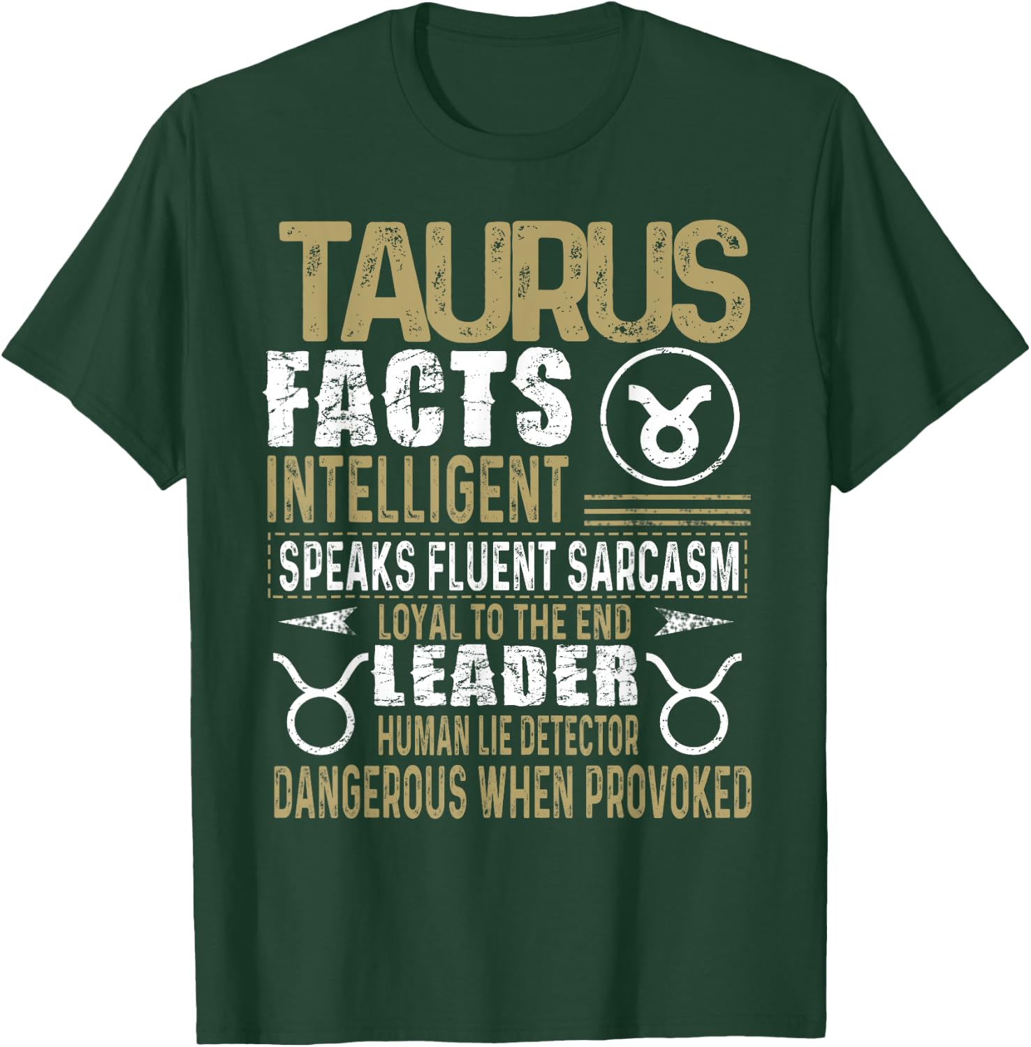 TAURUS Facts Zodiac Sign Shirt Birthday Gift April & May T-Shirt - T-Shirt | Forest