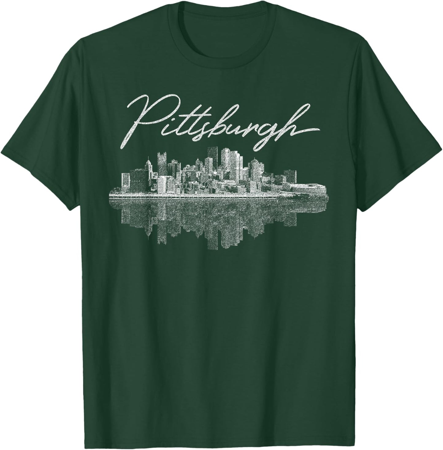 Pittsburgh Skyline Shirt , Men, Girls & Boys T-Shirt - T-Shirt | Forest