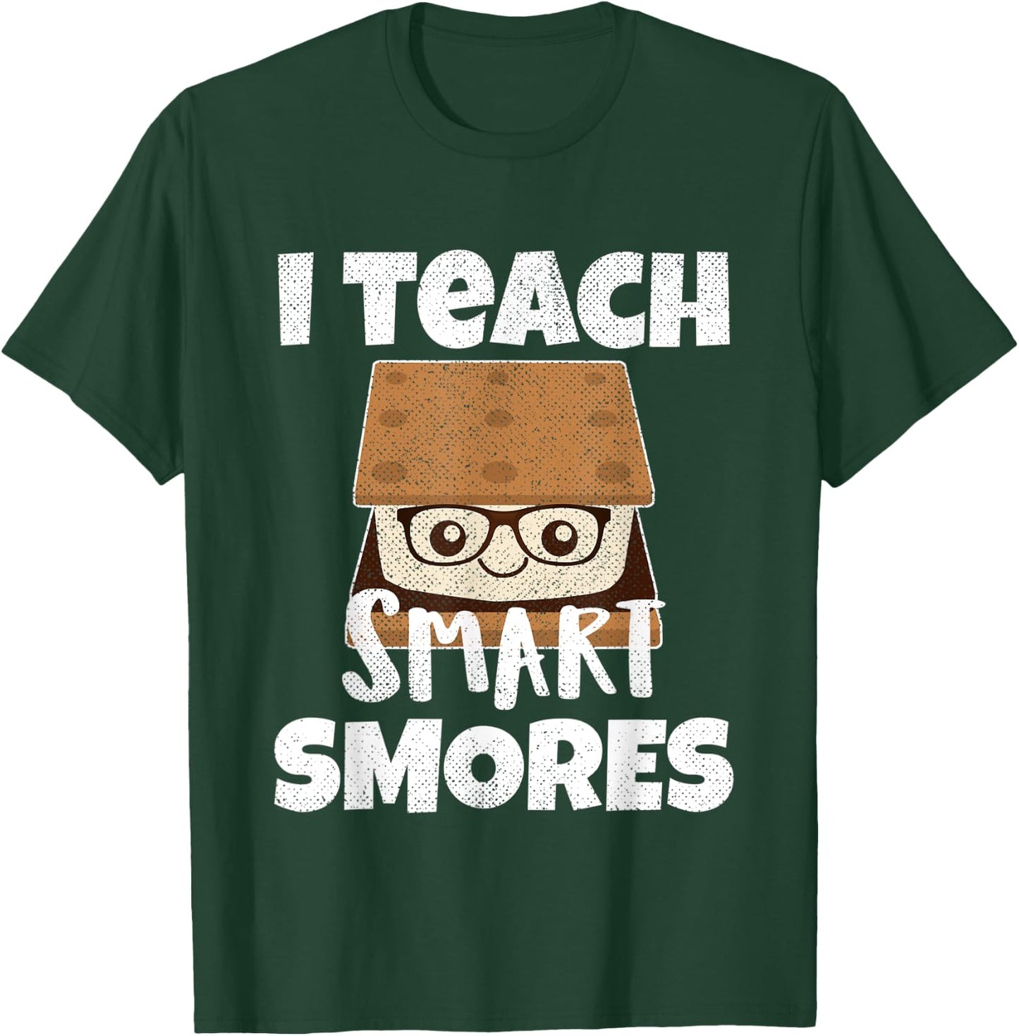 I Teach Smart Smores Teachers Back To School Nerd Gift Women Kids T-Shirt - T-Shirt | Forest