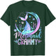Mermaid Grammy Family Matching Girl Birthday Party T-Shirt - T-Shirt | Forest
