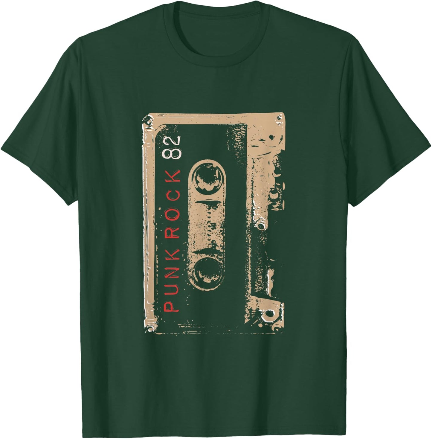 Punk Rock 80's Concert Mixtape Cassette Vintage T-Shirt - T-Shirt | Forest