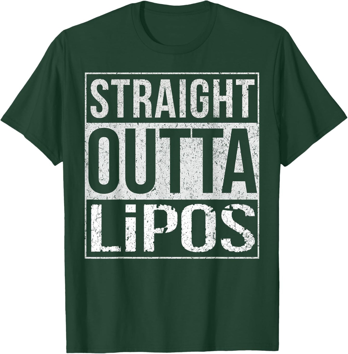 Straight Outta LiPos Funny T Shirt FPV Drone Racing RC Pilot T-Shirt - T-Shirt | Forest