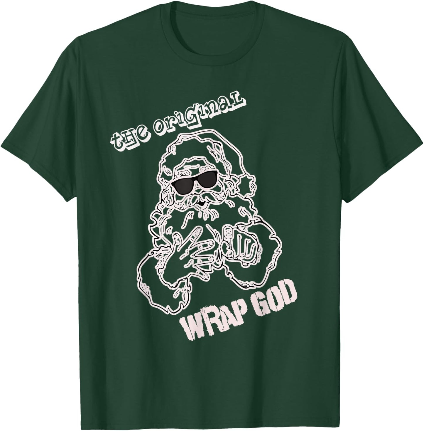 The Original Wrap God Santa Rapper funny Christmas T-Shirt - T-Shirt | Forest