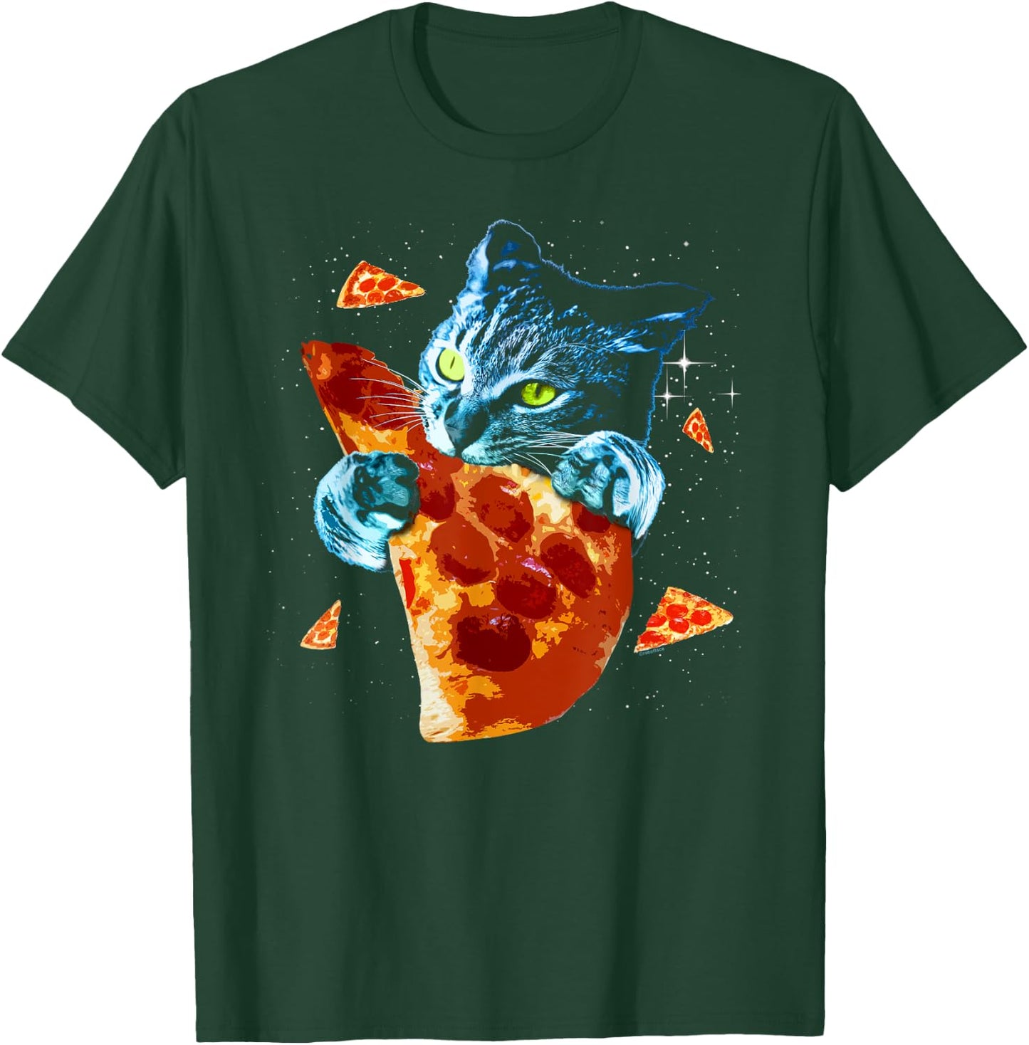 Pizza Cat in Space T-Shirt - T-Shirt | Forest