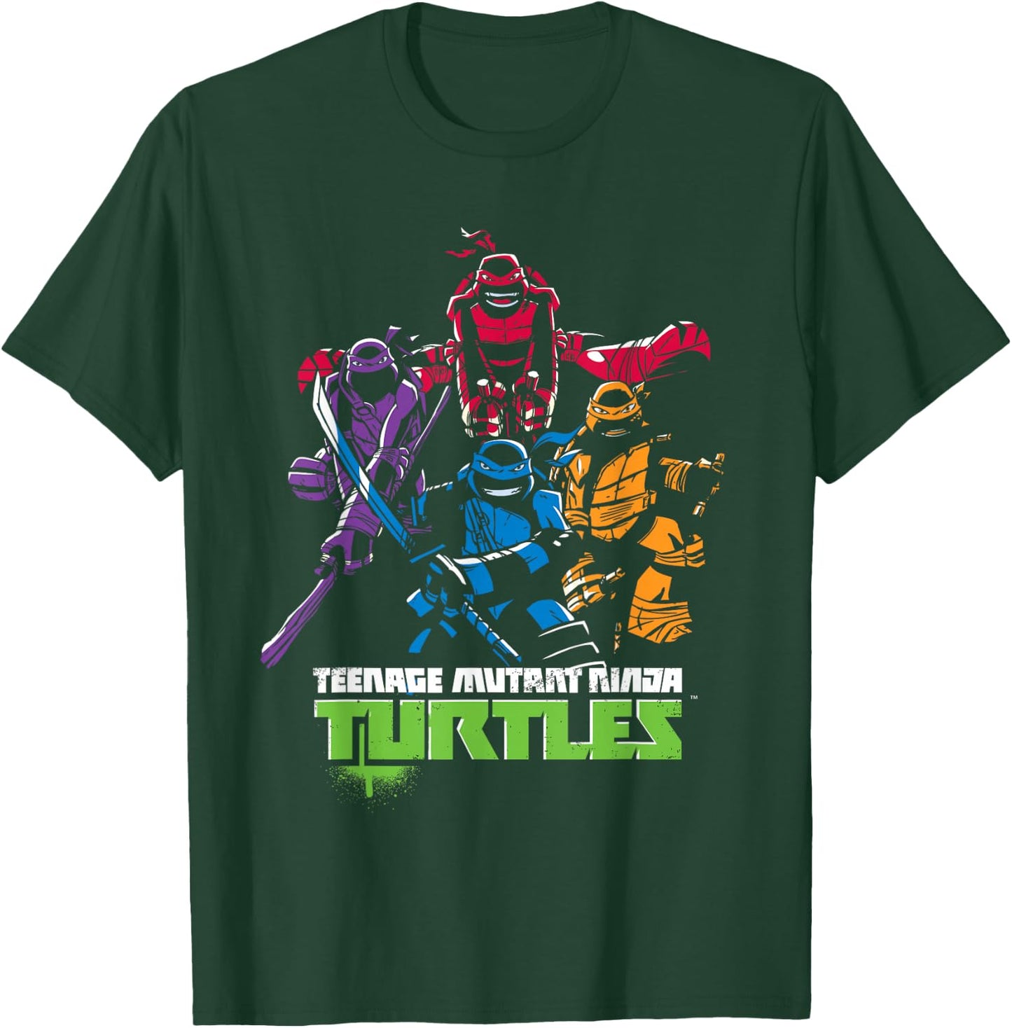 TMNT Neon Turtles T-Shirt - T-Shirt | Forest