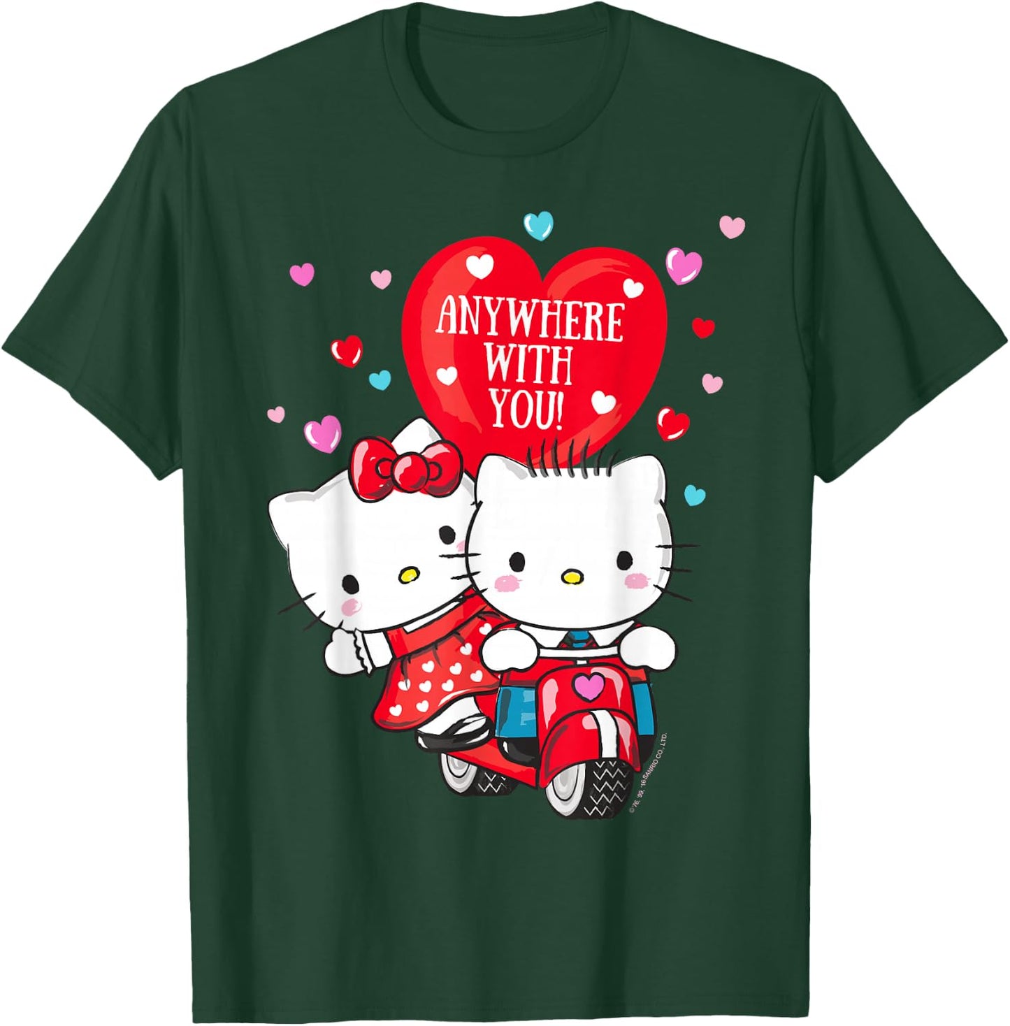 Hello Kitty and Dear Daniel Anywhere with You Valentine T-Shirt - T-Shirt | Forest