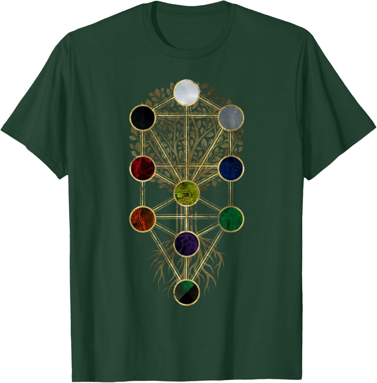 Kabbalah The Tree of Life - Etz Hayim T-Shirt - T-Shirt | Forest