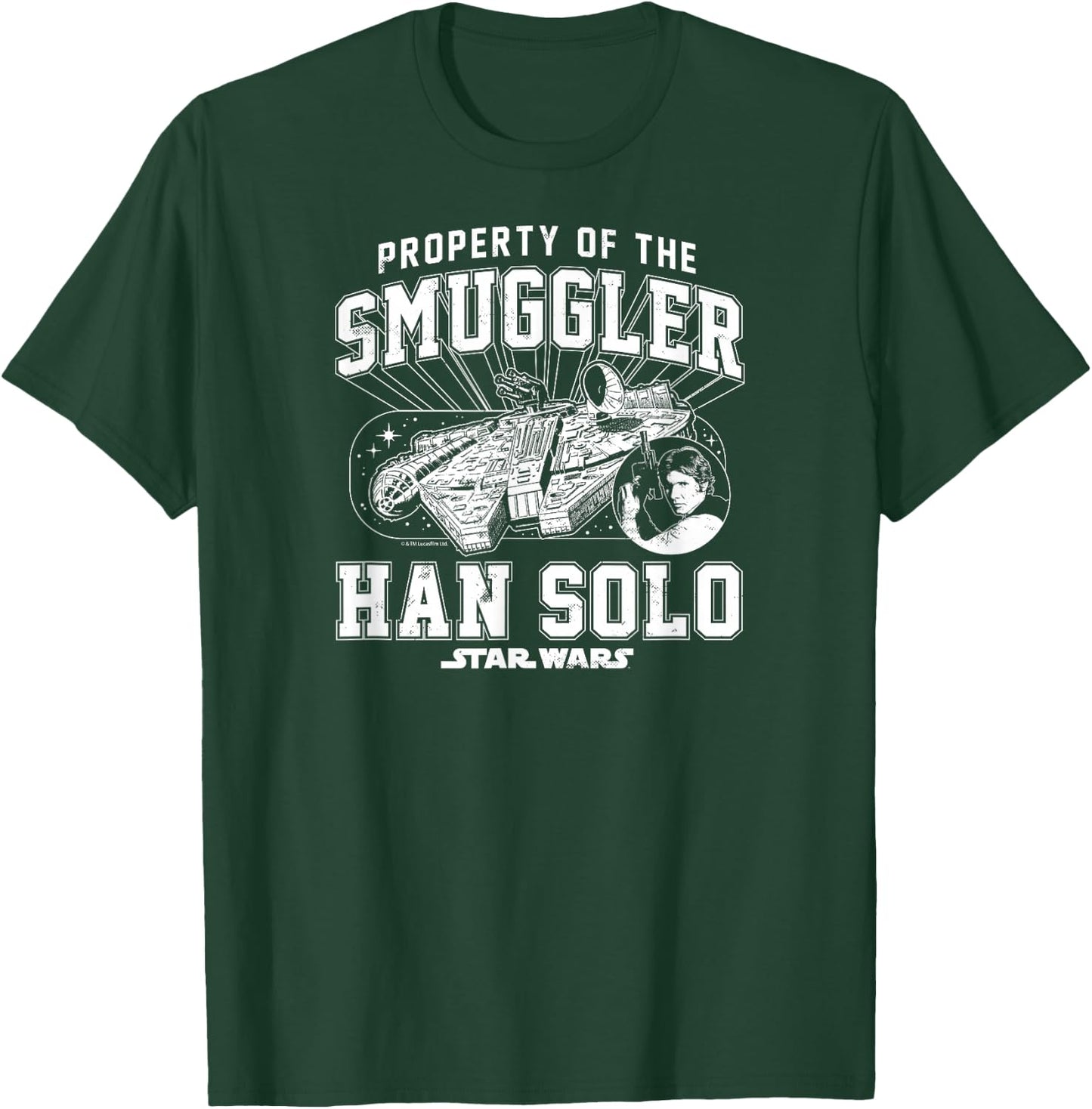 Star Wars - Property Of The Smuggler Han Solo T-Shirt - T-Shirt | Forest