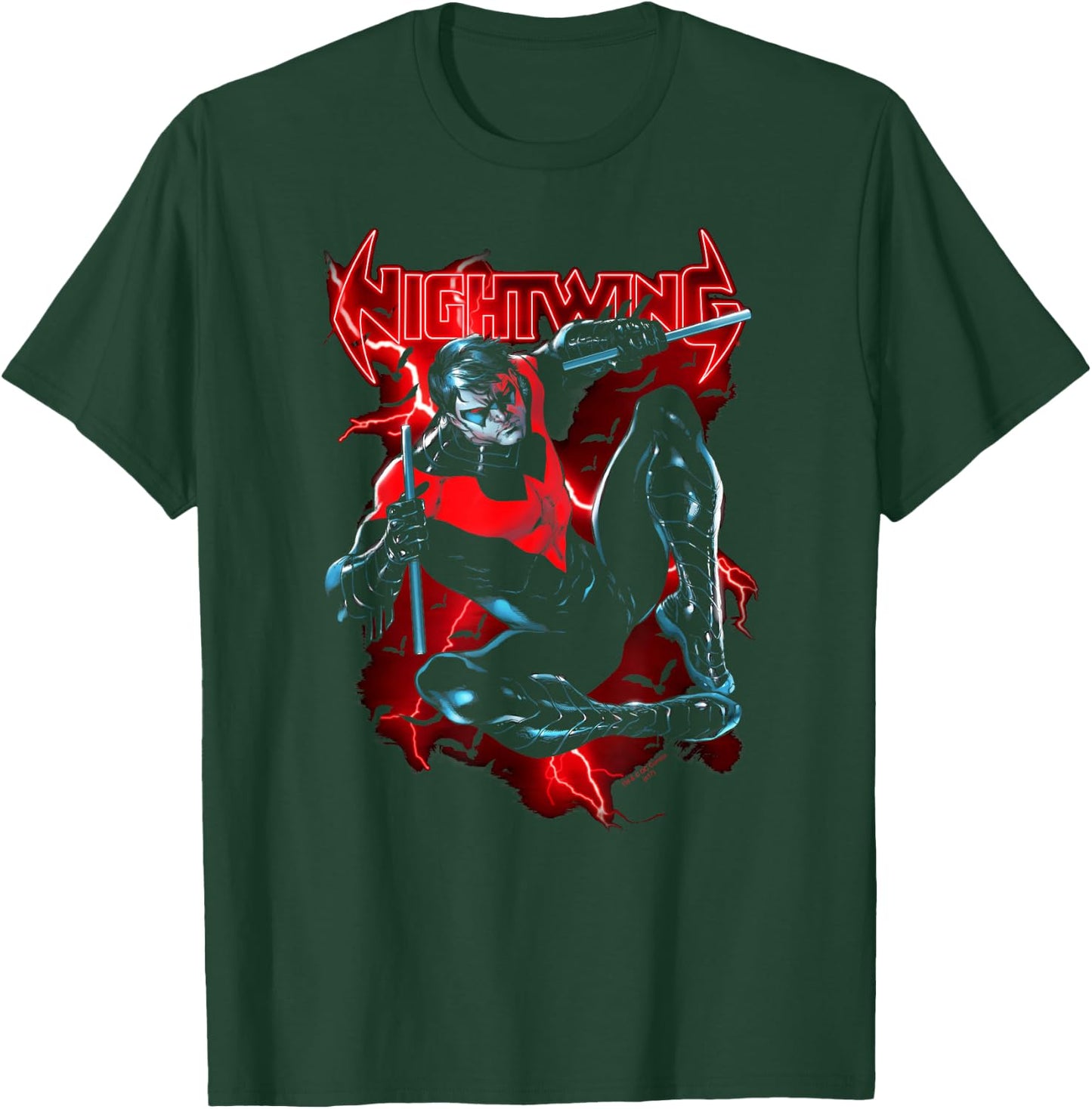Batman Nightwing Lightwing T-Shirt - T-Shirt | Forest