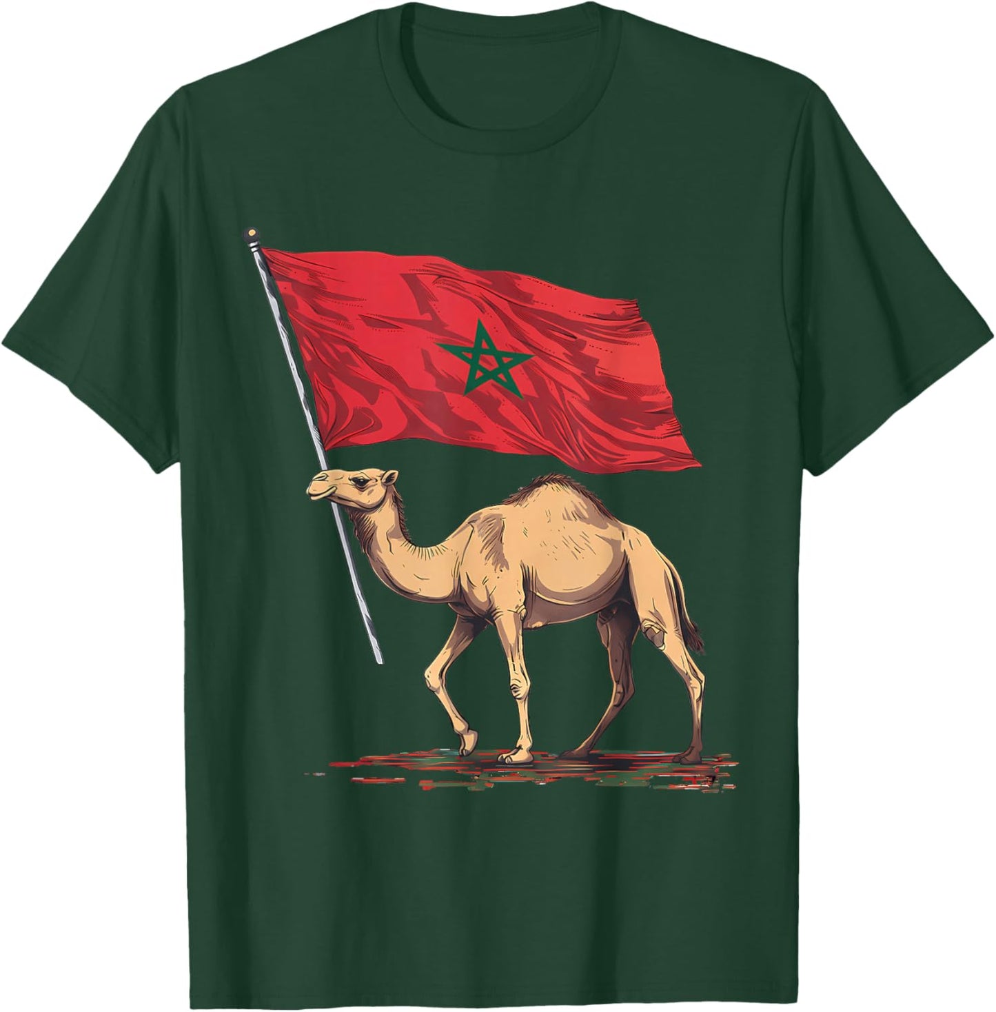 Morocco Flag Moroccan Pride T-Shirt - T-Shirt | Forest