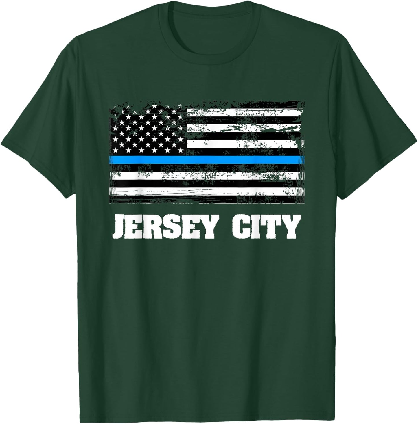 Police of Jersey Flag T-Shirt - T-Shirt | Forest