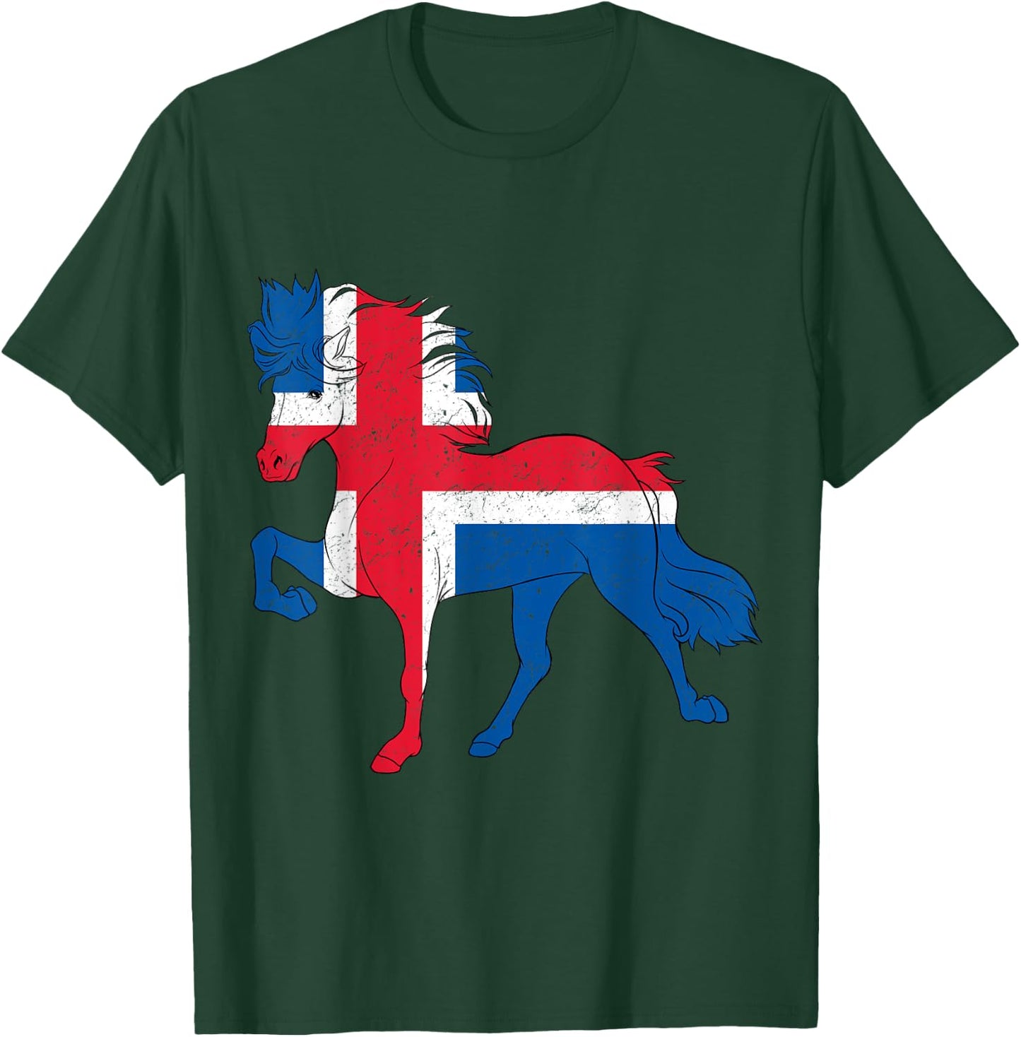 Tolt Heartbeat dressage pony Rider Women Men Icelandic Horse T-Shirt - T-Shirt | Forest