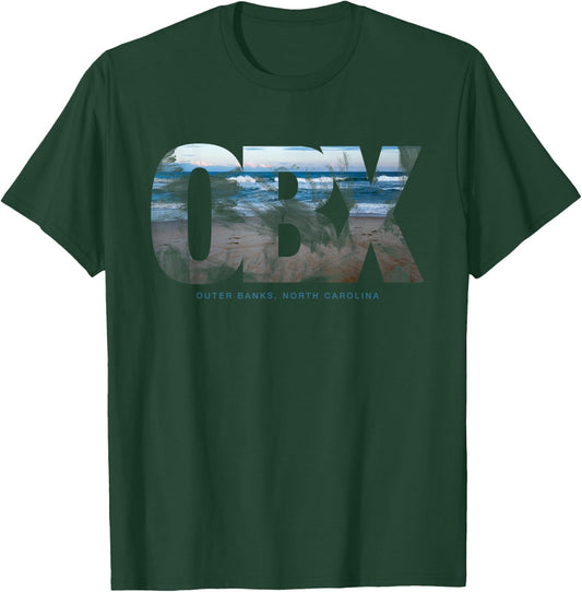 RJA: OBX Outer Banks North Carolina Small T-Shirt - T-Shirt | Forest