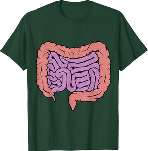 Intestine Gut Digestive System Diagram T-Shirt - T-Shirt | Forest