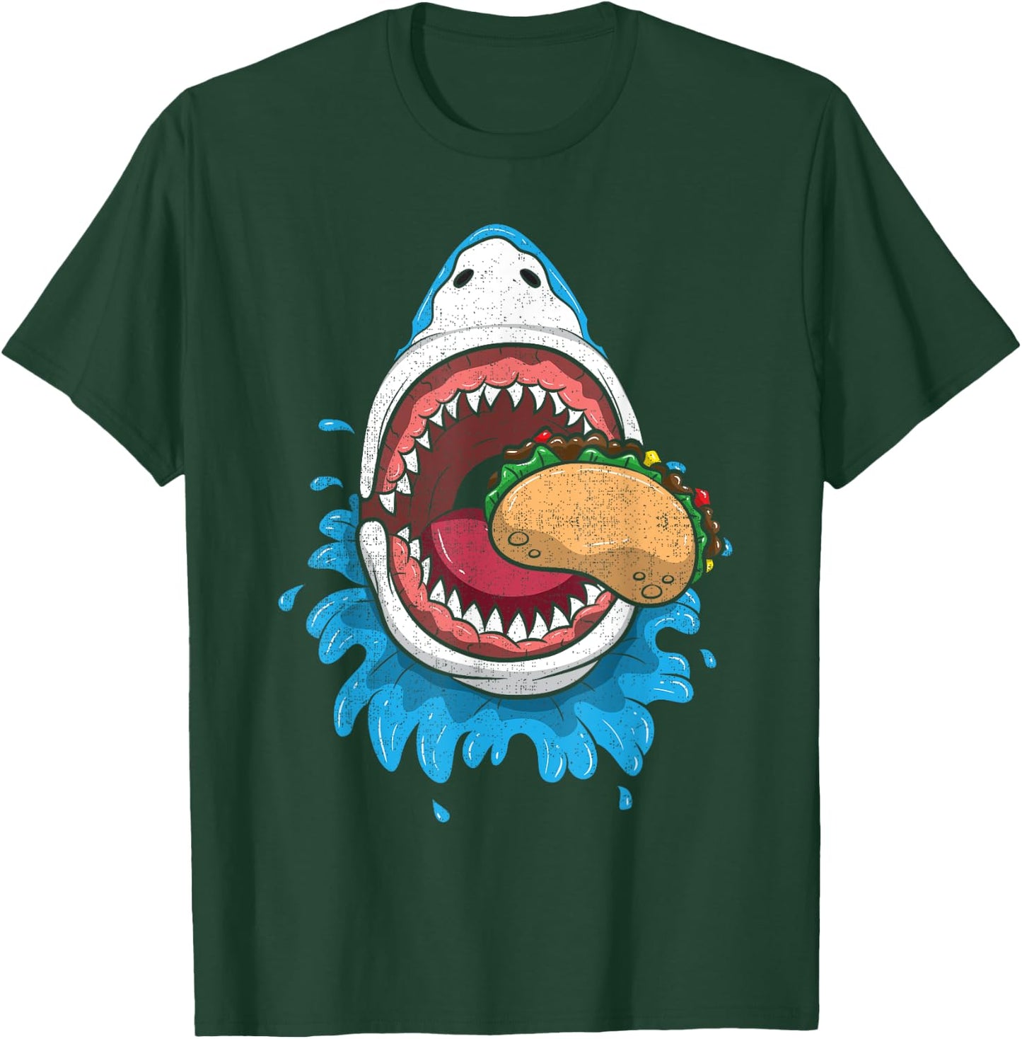 Halloween Shark Eating Taco Shirt Mexican Costume Boys Food T-Shirt - T-Shirt | Forest