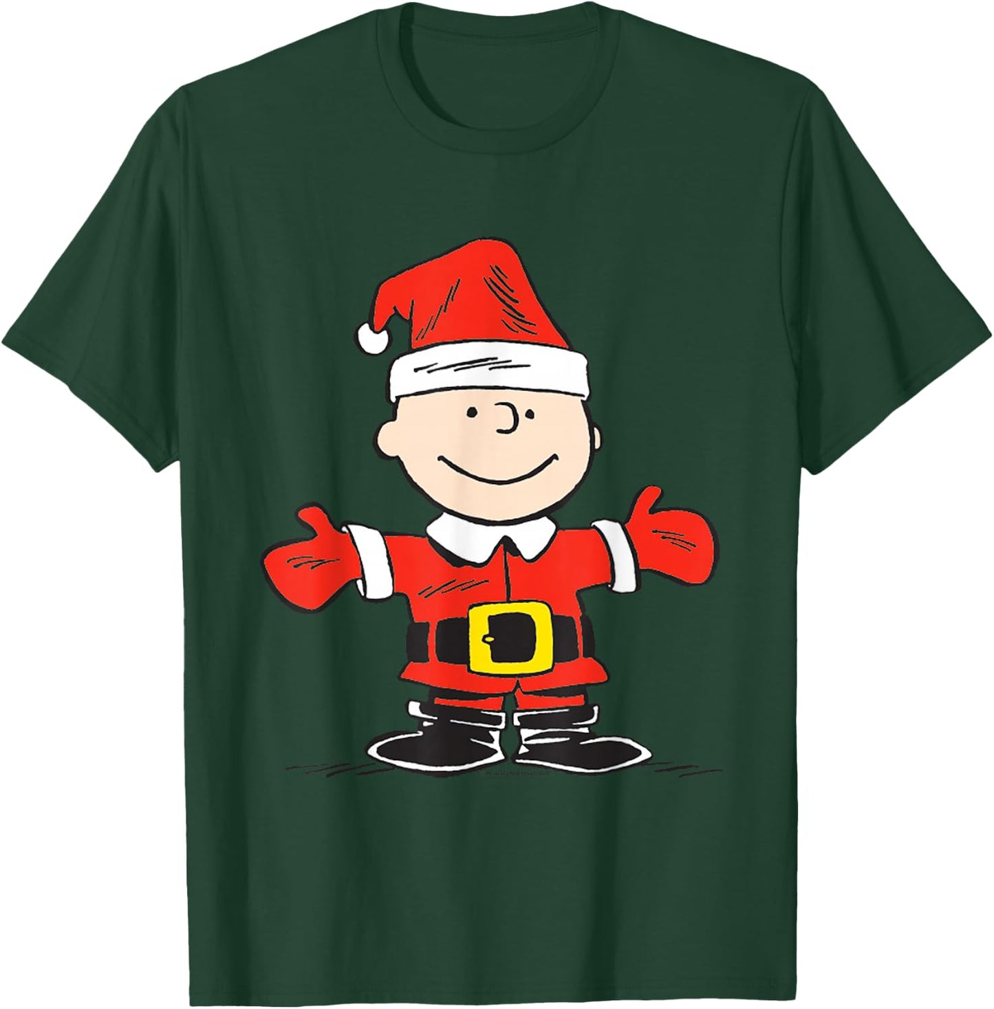 Peanuts Christmas Charlie Brown Santa T-Shirt - T-Shirt | Forest
