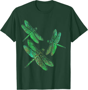 Retro Dragonflies Shirt - Cool Trendy Vintage Print Gift T-Shirt - T-Shirt | Forest
