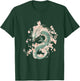 Green Dragon Spirit in Cherry Blossom Glory T-Shirt - T-Shirt | Forest