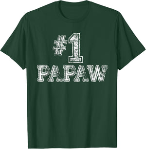 #1 PaPaw T Shirt - Number One Father's Day Gift T-Shirt - T-Shirt | Forest