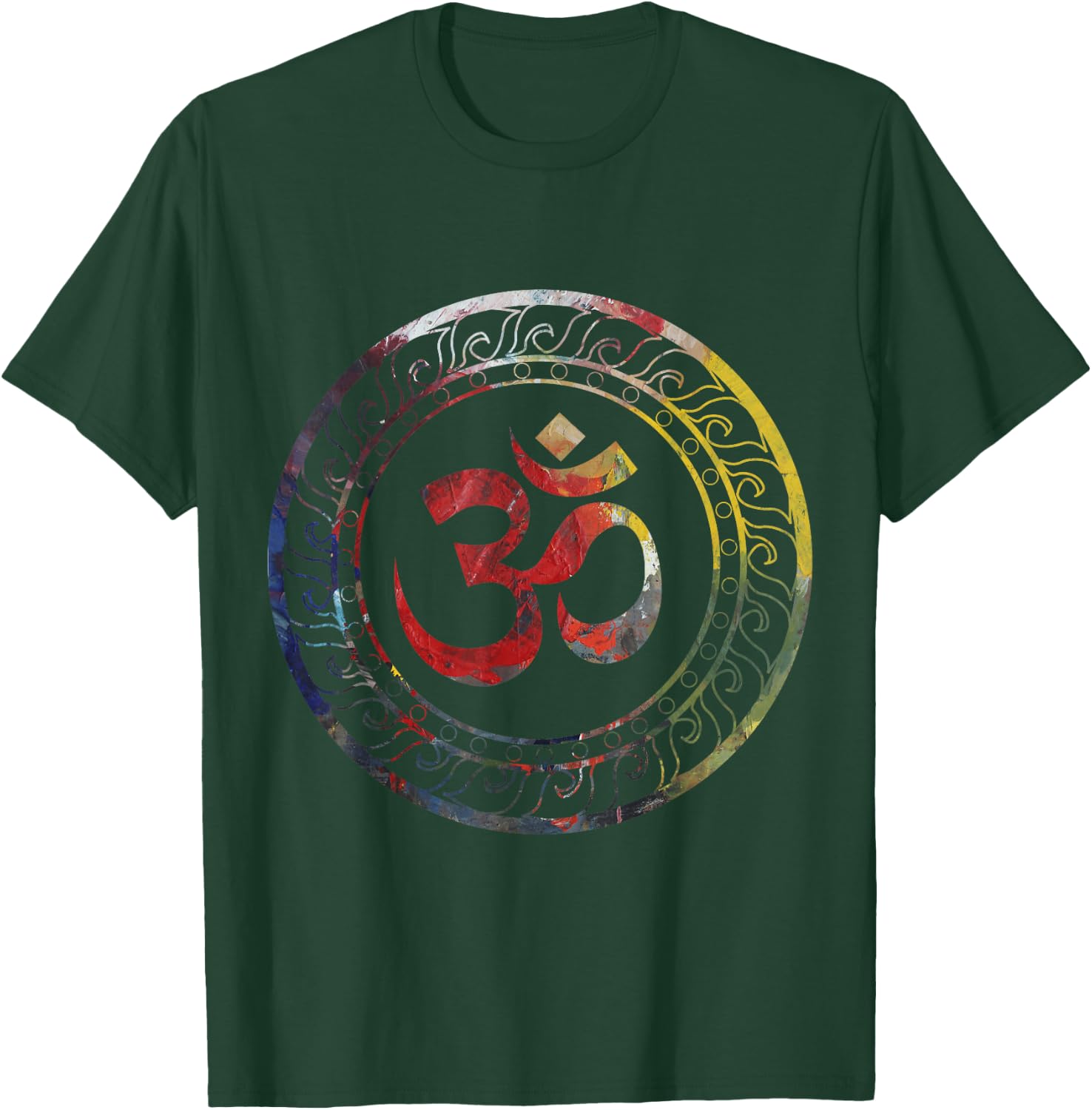 Om Ohm Aum Symbol Spiritual Yoga Gift T-Shirt - T-Shirt | Forest