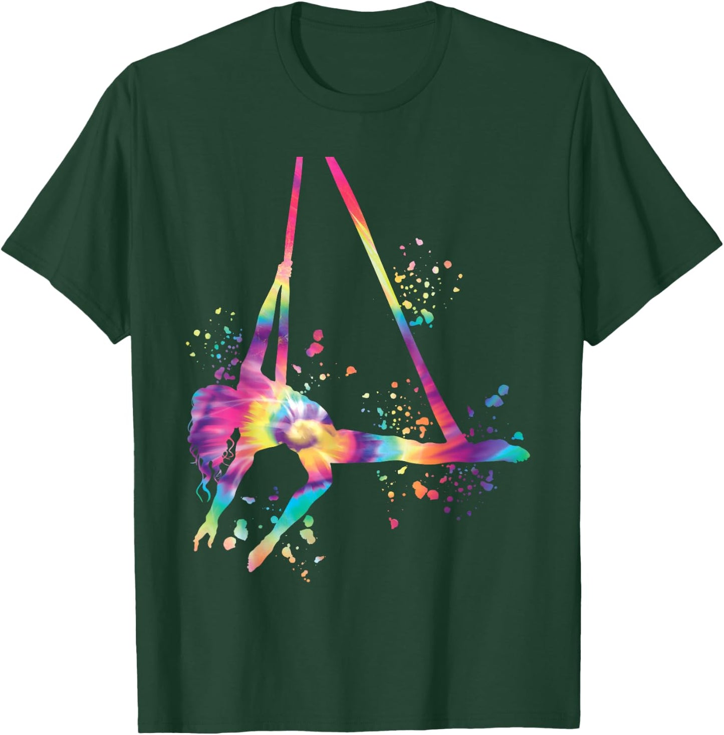 Aerialist Colorsplash Aerial Yoga Kids Aerial Silk T-Shirt - T-Shirt | Forest