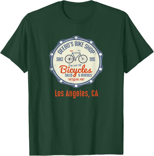 Los Angeles Shirts | Funny DEEBOS BIKE RENTALS Joke Shirt T-Shirt - T-Shirt | Forest