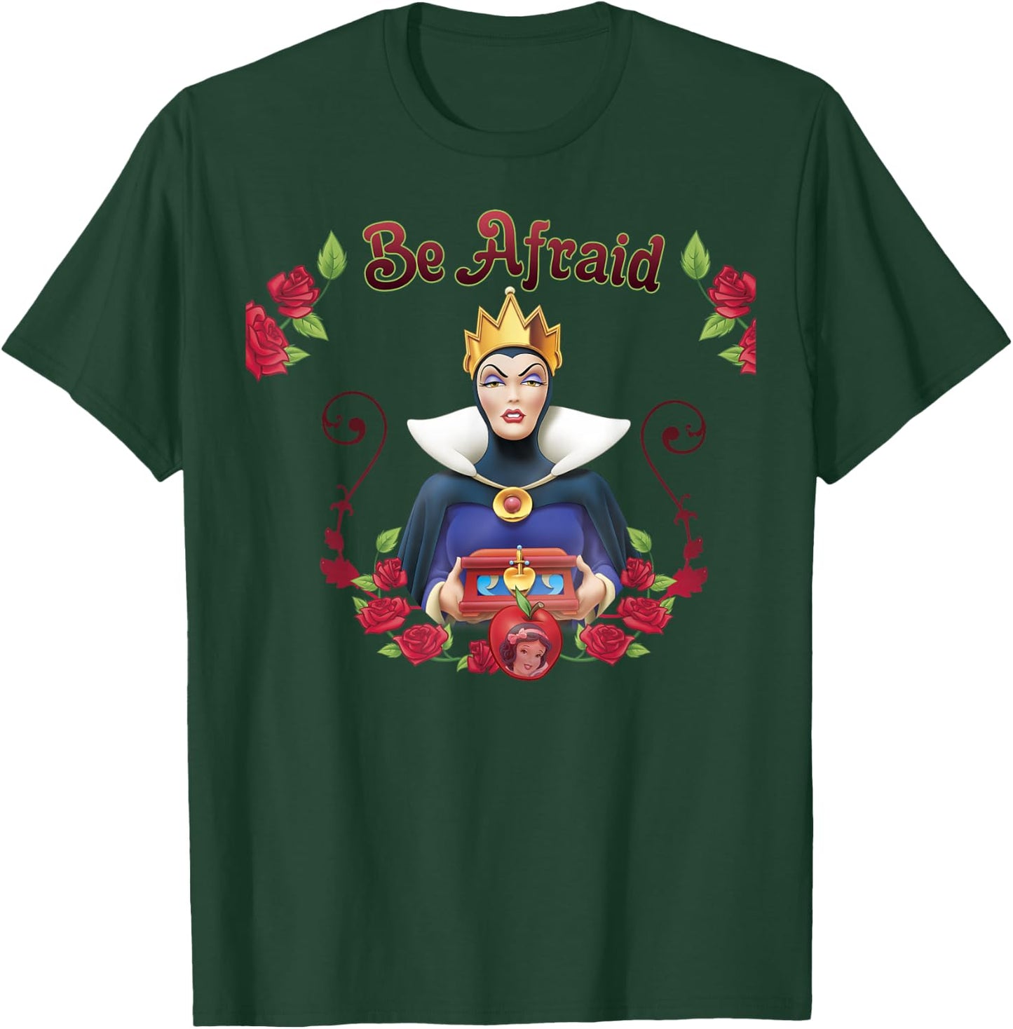Disney Snow White Evil Queen Be Afraid Graphic T-Shirt - T-Shirt | Forest