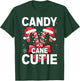 Candy Cane Cutie Christmas Xmas Women Girls Kids Toddler T-Shirt - T-Shirt | Forest