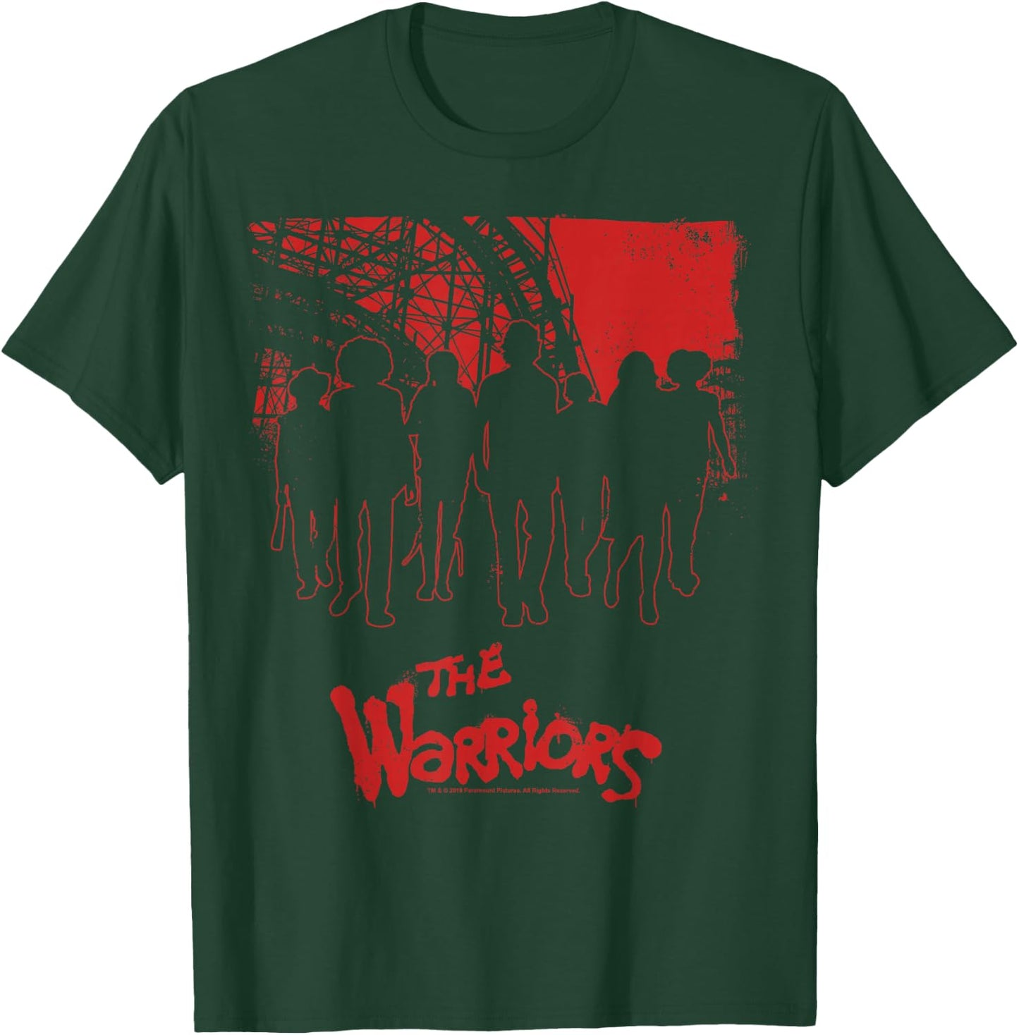 The Warriors Coney Island Group Silhouette T-Shirt - T-Shirt | Forest