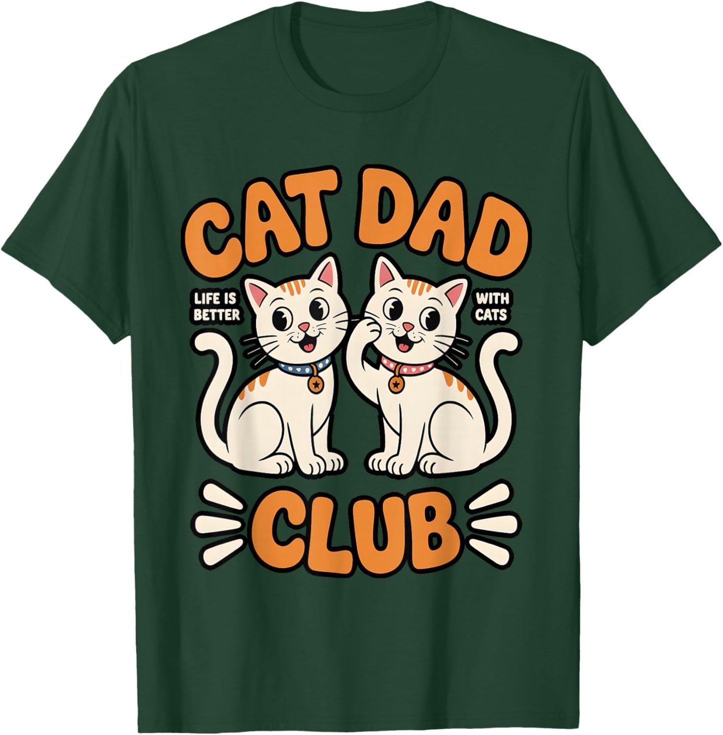 Retro Cad Dad Club Fathers Daddy from Wife Kids T-Shirt - T-Shirt | Forest