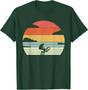 Retro BMX Riding - Vintage Oldschool BMX T-Shirt - T-Shirt | Forest