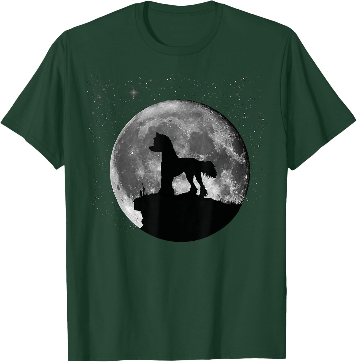Chinese Crested Dog Moon Women Kids T-Shirt - T-Shirt | Forest