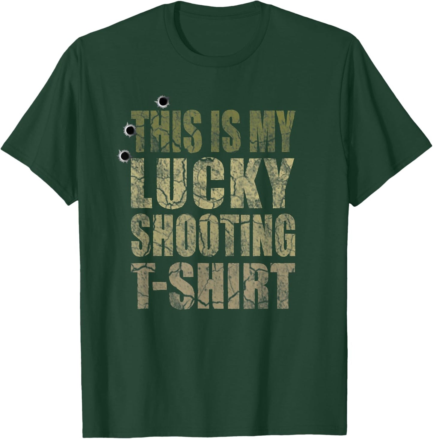 Vintage for Gun Owner & Hunter - Funny My Lucky Shooting T-Shirt - T-Shirt | Forest