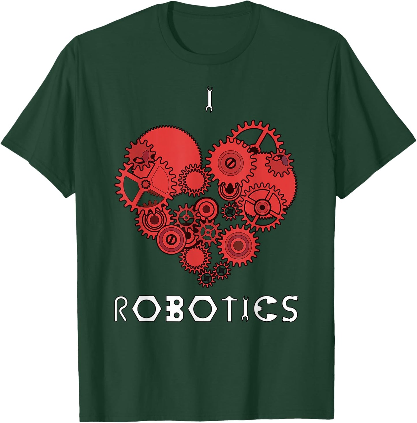 I heart (love) robotics T-Shirt - T-Shirt | Forest