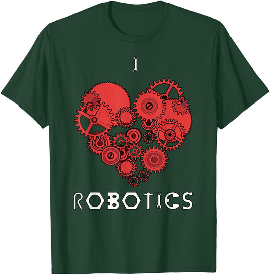 I heart (love) robotics T-Shirt - T-Shirt | Forest