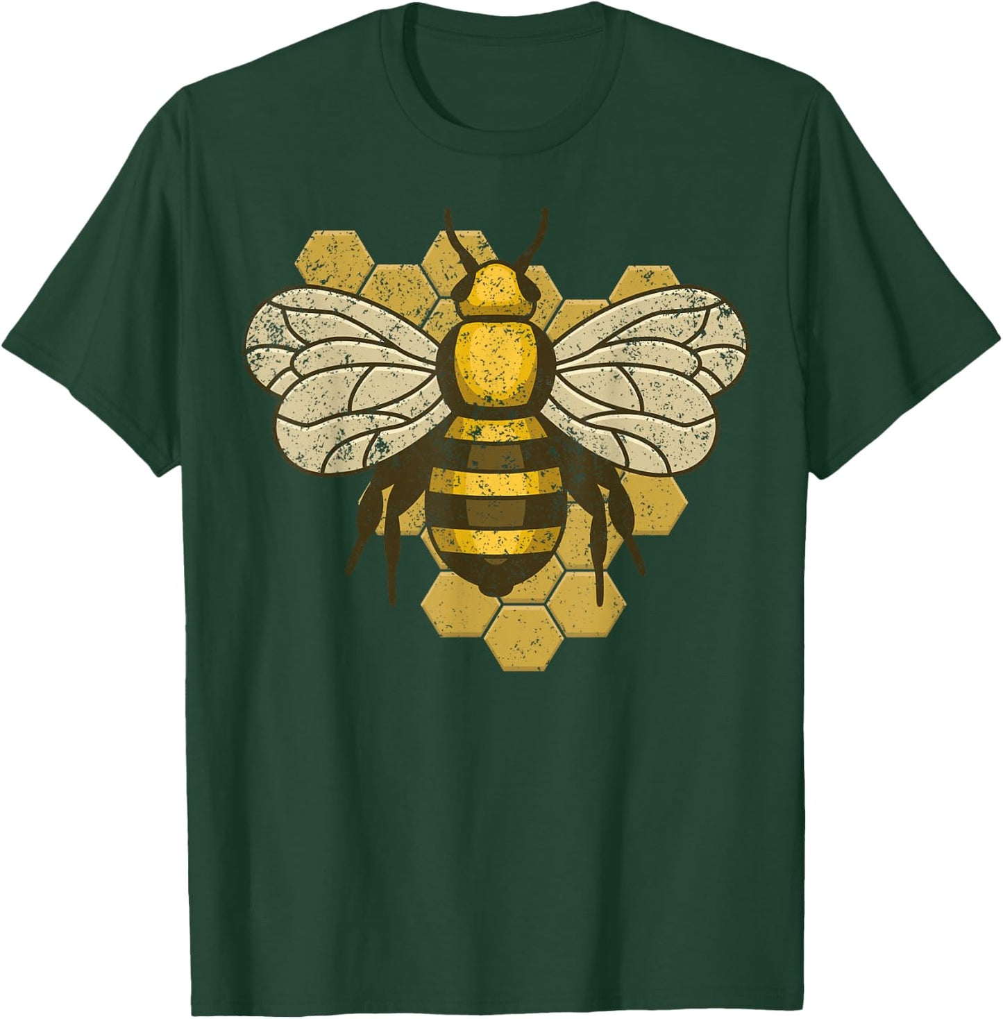 Retro Beekeeper Beekeeping Bumblebee Vintage Save The Bees T-Shirt - T-Shirt | Forest